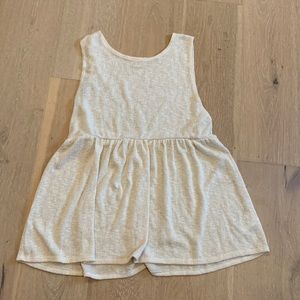 Beige tank top, thin sweater material